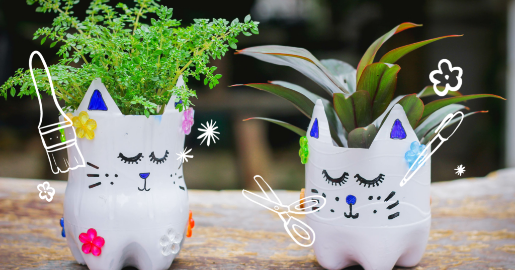 Mother Nature Garden Centre-Powell River-Indoor Plant Activities for Kids-pop bottle planters